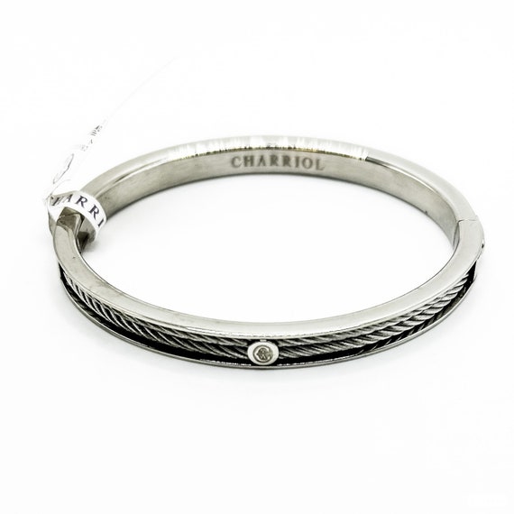 Estate Charriol Swiss Steel Bracelet 04-101-1139-7 - image 1