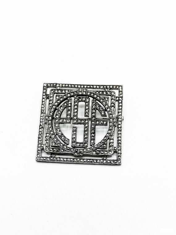 Sterling Silver and Marcasite Pin