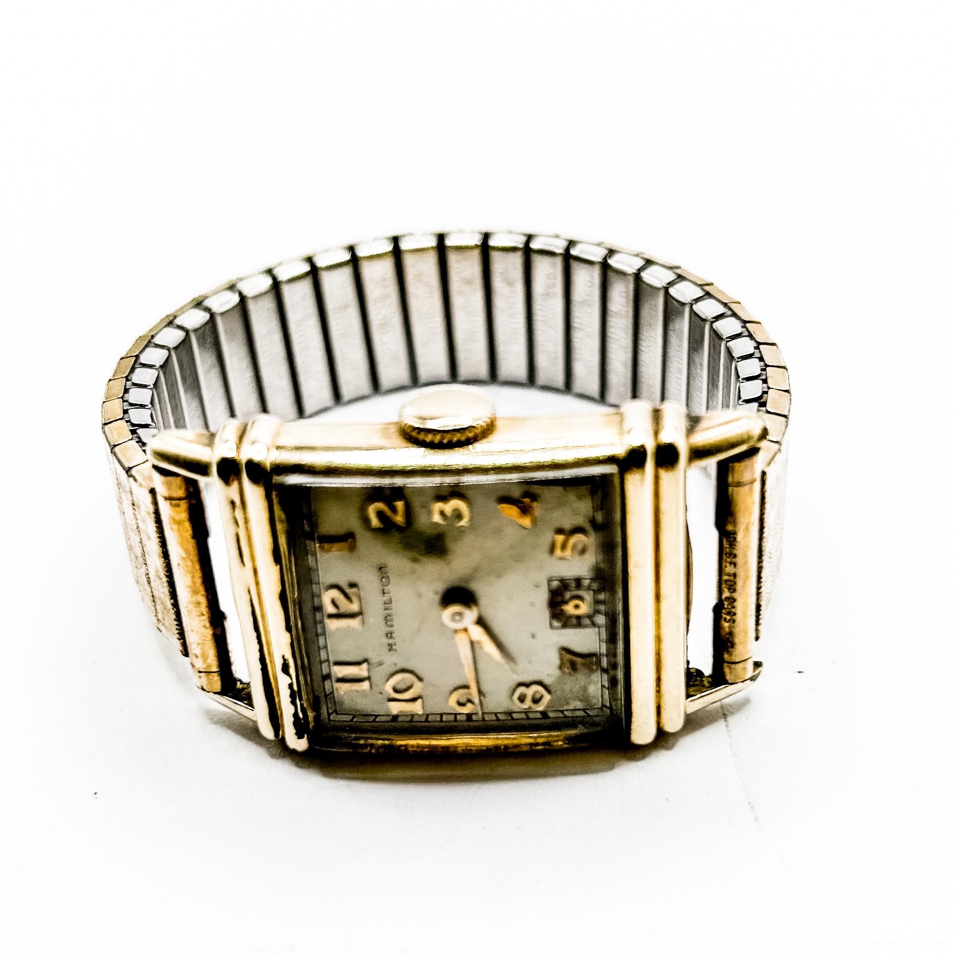Estate Gold filled Hamilton horloge werkt niet Etsy Nederland