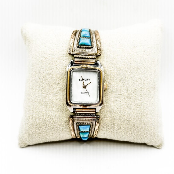 Estate Sterling Silver and Gold Ladies watch mothe