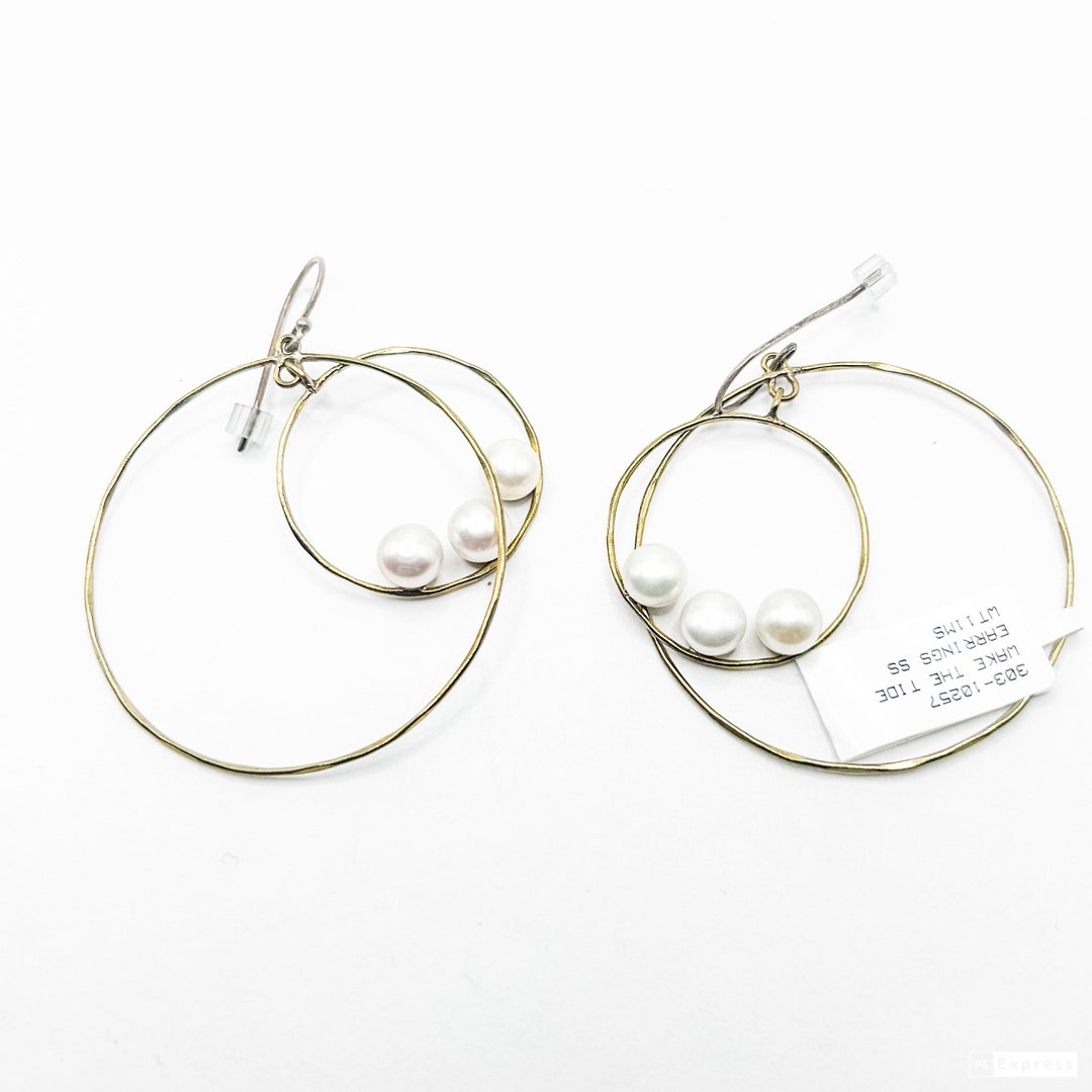 Waxing Poetic Wake the Tide Hoop Earrings 30310257 Etsy