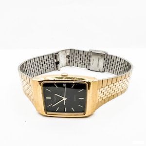Estate Pulsar Gold Tone Tank Watch