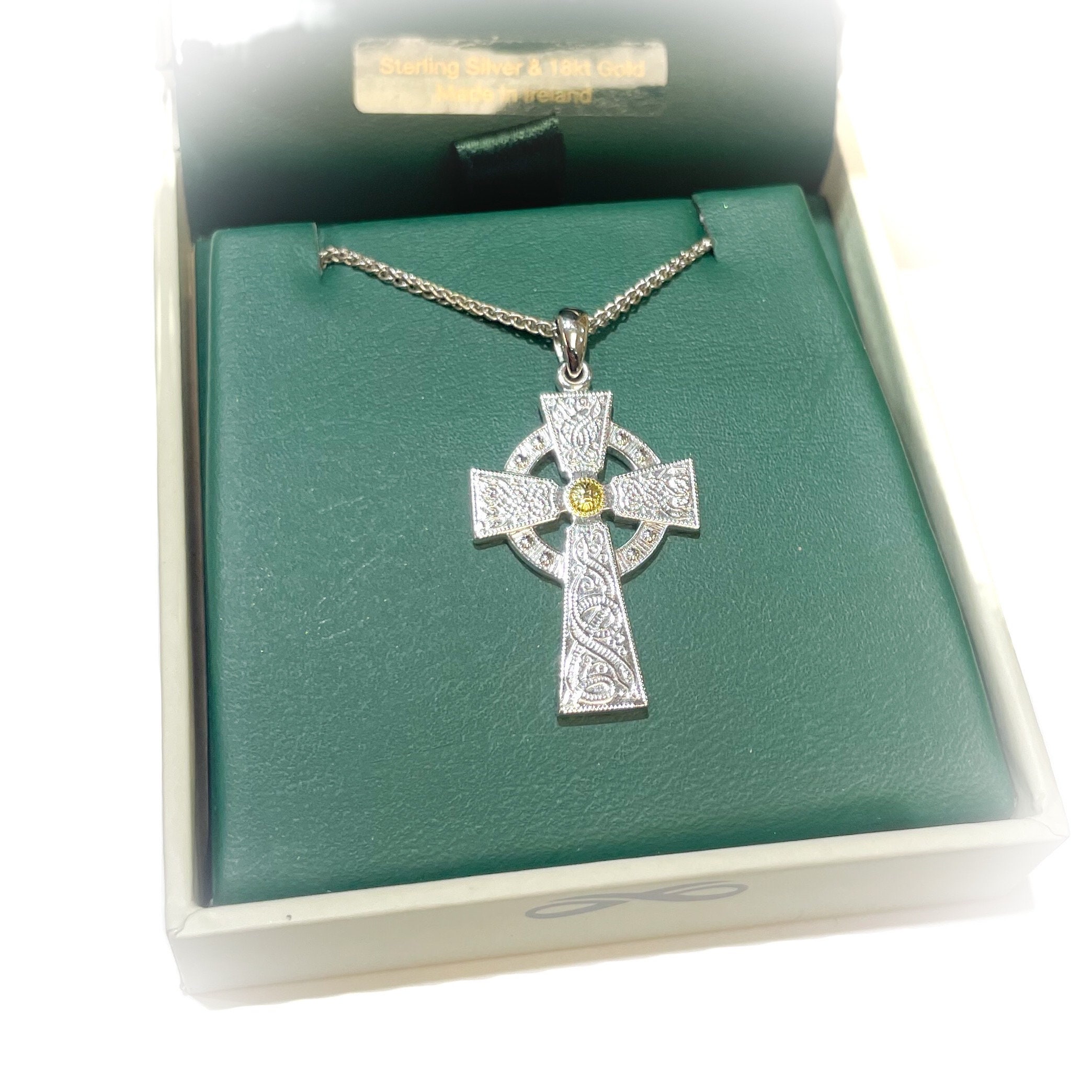 Celtic Cross Necklace, Diamond Cross Pendant, Irish Cross, First Communion  Gift, Religious Jewelry, Bridal Cross Necklace, Wife Gift - Etsy Israel