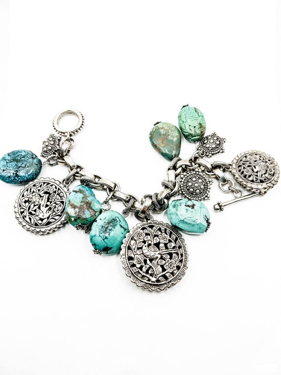 Estate Stephen Dweck Bracelet Sterling Silver and… - image 1