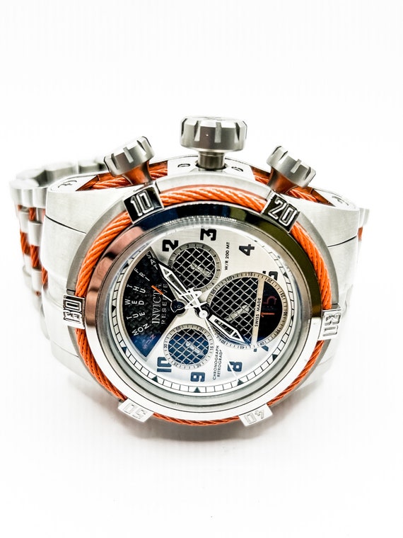 Rare Orange Invicta  Reserve Quarz Bolt Zeus 16315