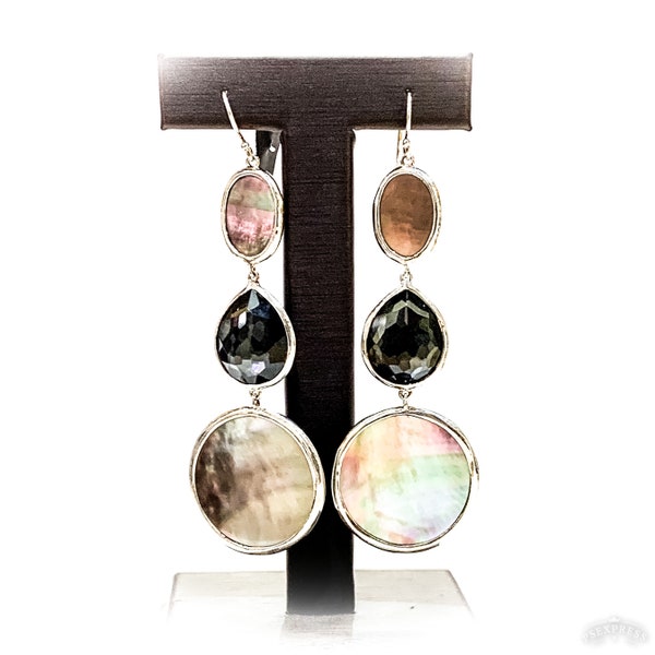 Ippolita Rock Candy Mother of Pearl Topaz and Hemitite Drop Earrings