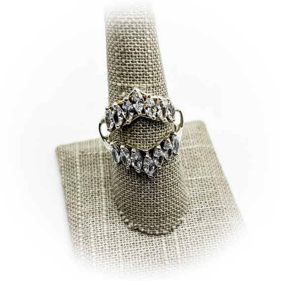 Sterling Silver Fashion Ring with Cubic Zirconias