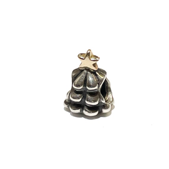 Pandora Christmas Tree Charm in Sterling Silver a… - image 1