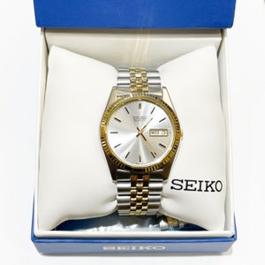 Seiko SGF204 Mens 2 Tone Quartz Watch - Etsy