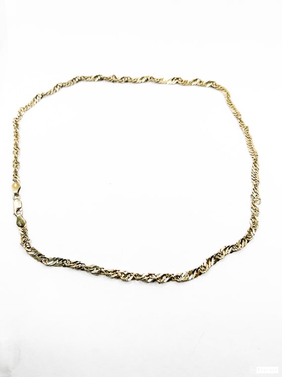 Gold Vermeil Chain Necklace - image 1