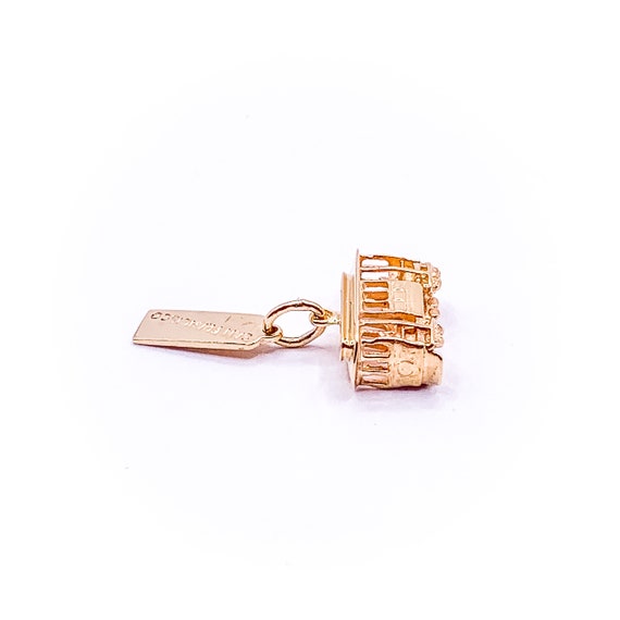 14k Yellow Gold San Francisco Trolly Charm - image 2