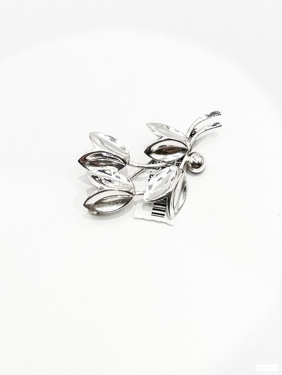 Sterling Silver Estate Flower Pin