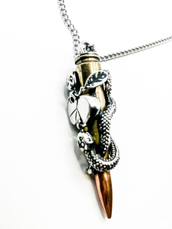Bullet's For Peace  Necklace  Snake