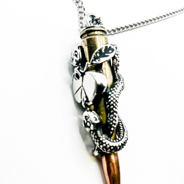 Bullet's For Peace  Necklace  Snake