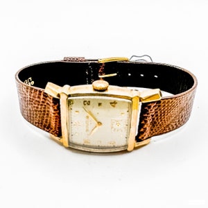 Estate Waltham  Gold Plated  Tank Watch
