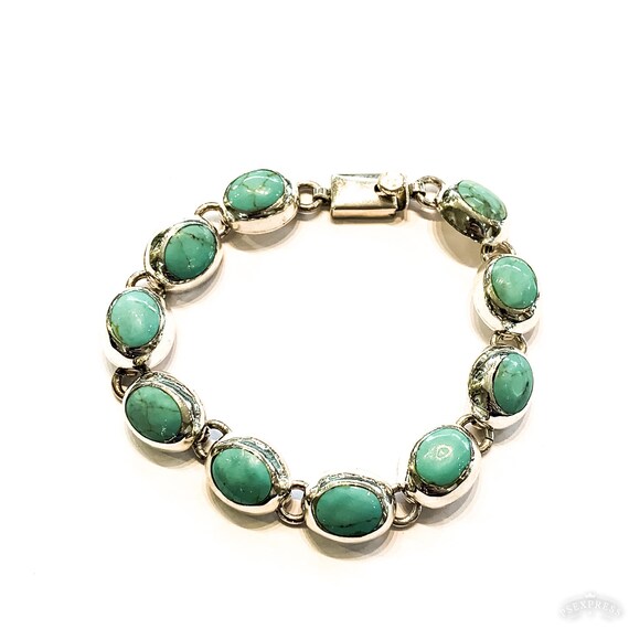 Vintage mexican silver turquoise best sale jewelry