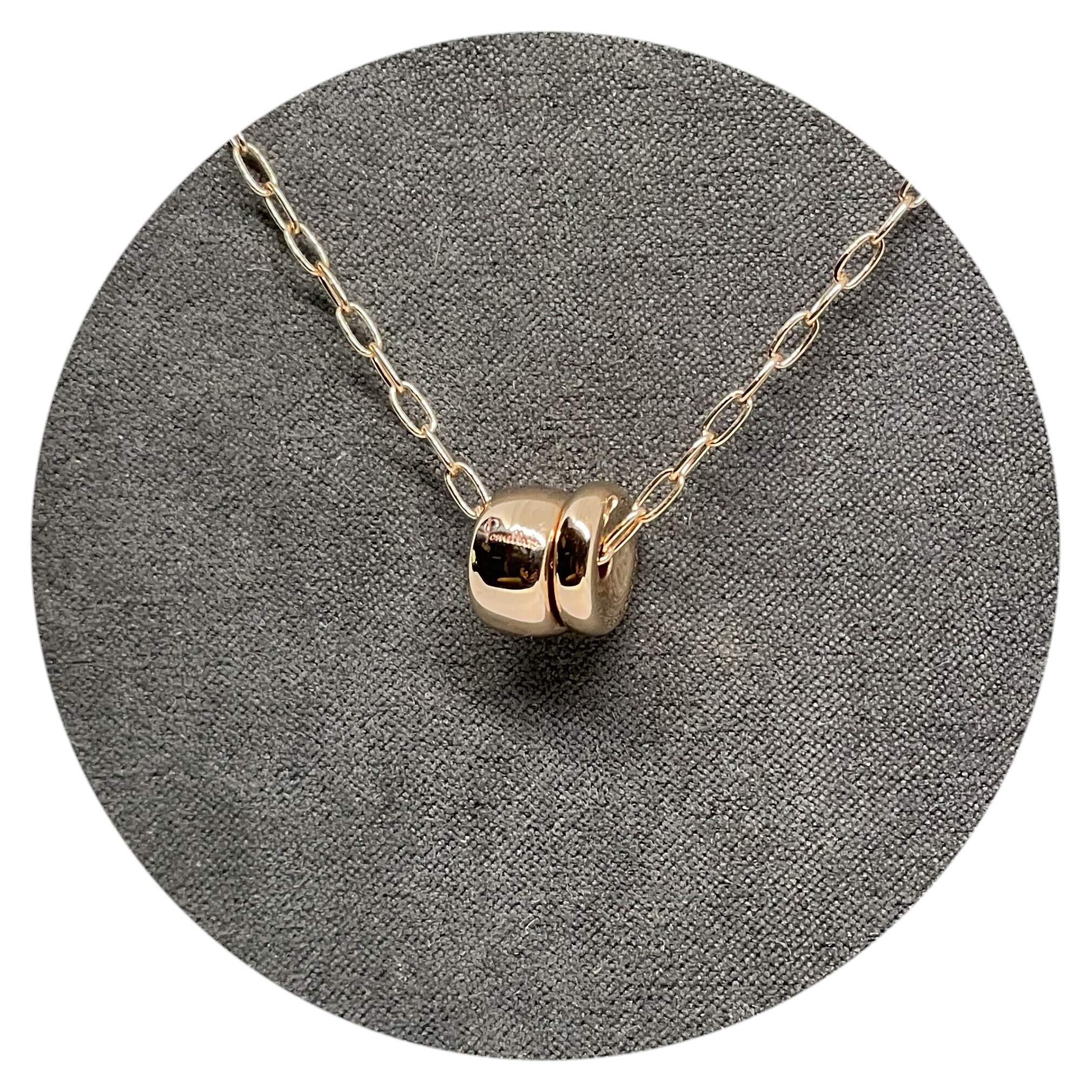 Collana Pendente Pomellato Iconica in Oro Rosa 18k 16-18