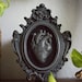 Black Heart Wall Art | handmade resin wall sculpture | Victorian goth home decor | anatomical human heart | Beautifully Deceased - Madame L 