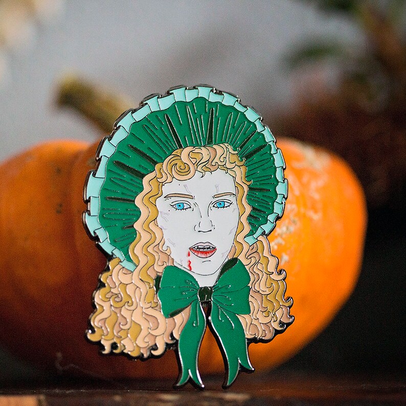 Anne Rice Interview with a Vampire Demonic Pinfestation literature book author Claudia Soft Enamel Lapel Pin black plated push pin
