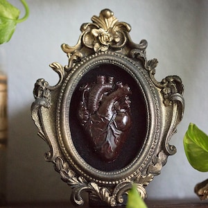 My Bleeding Heart Wall Art | handmade resin wall sculpture | Victorian goth home decor | anatomy human heart | Beautifully Deceased Madame L