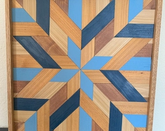 Arte de madera al estilo de la colcha