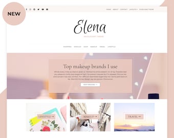 WordPress-thema - Responsief, minimaal, vrouwelijk WordPress-thema voor coaches, bloggersthema, levenscoaches