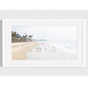 Panorama Beach Photography, California Coast, Ocean Print, Beach Decor, Ocean Wall Art, California Beach Photo, Beach Wall Art