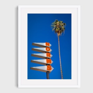 Retro-Los-Angeles-Foto, Los-Angeles-Farbfotografie, historisches LA, Normen, ikonische LA-Wandkunst, altes Hollywood-Foto, Fine-Art-Druck