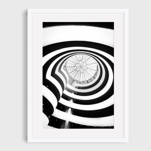 New York Photography - Guggenheim, New York City, NYC, Black and White, New York City Gift, City Print, City Art, New York Wall Art