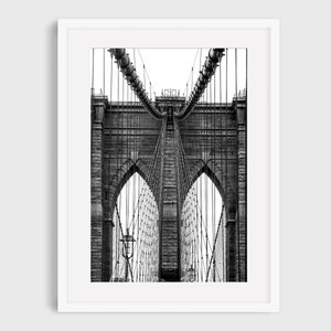 New York Photography - Brooklyn Bridge Photo, New York City, NYC, Black and White, New York City Gift, City Print, City Art, New York Wall