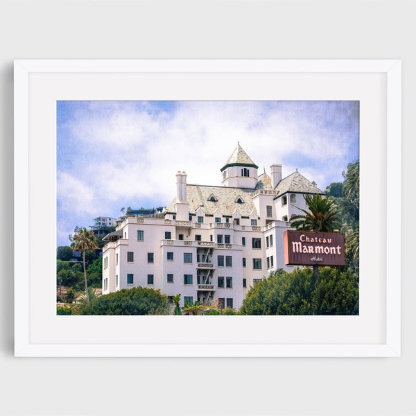 Chateau Marmont, Los Angeles Landmarks, Hollywood Iconic Photography, California Wall Art Print, Fine Art Print