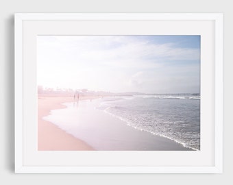 Sztuka ścienna na plaży, plaża, ocean, wystrój plaży, fotografia oceaniczna, Santa Monica, sztuka ścienna w Los Angeles, Kalifornia, wydruk artystyczny