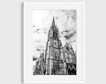 Boston Photography, Newbury Street, Boston Churches, The Back Bay, Travel Photography, Historic Boston, Boston Art Decor, City Architecture