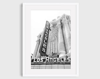 Los Angeles Photography, schwarz weiss, Los Angeles Theater, LA Fine Art Print, kultige Fotografie, Stadtlandschaft