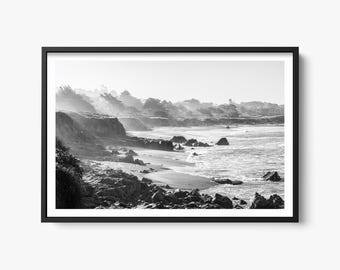 Cambria Print – Mondstein Strand Fotografie - Küste des Kalifornischen Ozeans – Fine Art Print, Strand in Kalifornien, Pazifischer Ozean