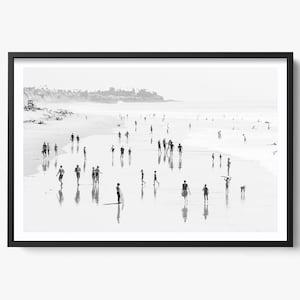 Fine Art Beach Photography, Coastal Decor, Black and White Beach Print, Beach Wall Art, California Photo, Beach House Decor, Ocean Photo,