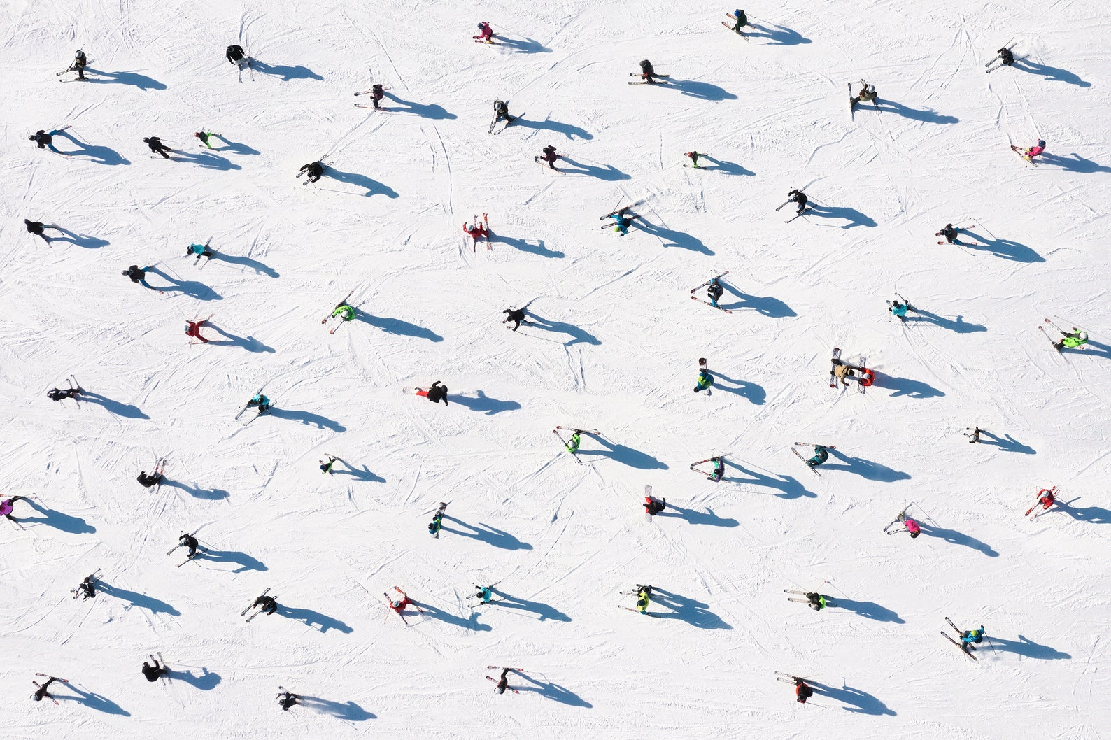 Fine Art Ski Photography Print, Aerial Ski Mountain Print, Gray Malin ...