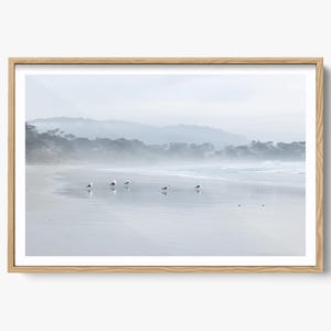 Impressão fotográfica da praia de Carmel - Belas Artes da Costa do Norte da Califórnia - Arte de parede do oceano - Fotografia de paisagem para decoração moderna de casa