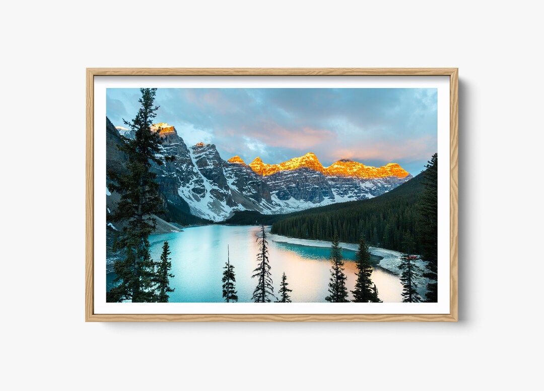 Fine Art Lake Photography Print, Moraine Lake Sunrise, Banff National ...
