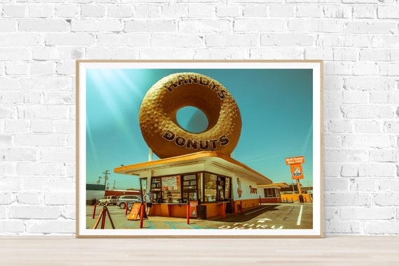 Randy's Donuts - Los Angeles Iconic Photography, Wall Art Print