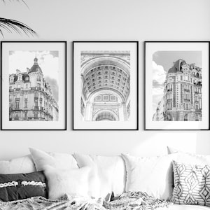 Architecture de Paris, mur de la galerie de Paris, vente 30 %, photographie de Paris, Arc de Triomphe, photographie de voyage, beaux-arts de Paris, Paris lot de 3