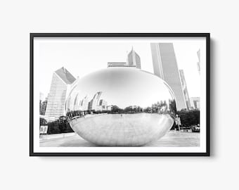 Chicago Bean Print: Urban Architecture, Fine Art Photography, Chicago City Photography, Chicago Gift, The Bean,