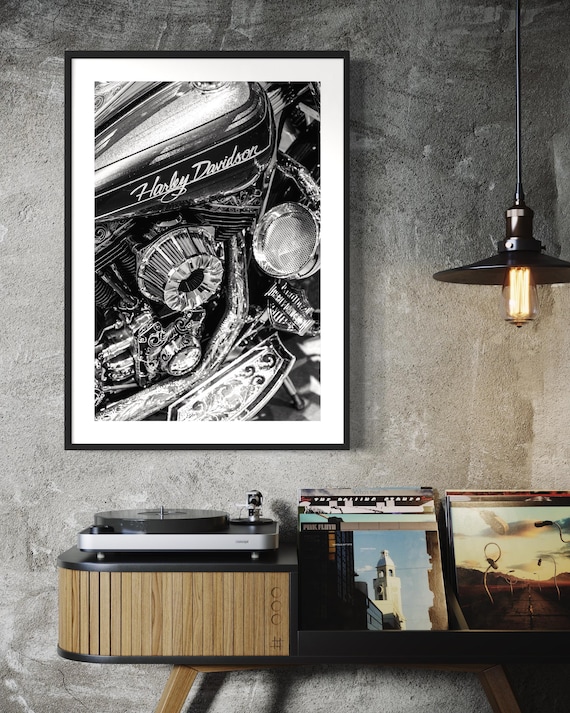 Harley Davidson Photography, Motorcycle Print, Motorcycle Wall Art