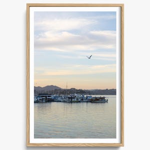 Impression Sausalito - Photographie de la région de la baie - Photographie de bateau, décoration d&#39;intérieur du port, photographie de San Francisco, impression d&#39;art en Californie du Nord