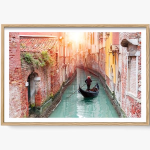 Fine Art Venedig Fotografie, Venedig Gondel Foto, Italien Wandkunst, Venedig Kanal Foto, Italien Wohnkultur, Venedig Wanddekoration