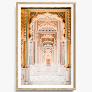 Fine Art India Photography, Patrika Gate, Jaipur, Ornate Architecture, Travel Photography, Architectural Print, Boho Home Decor