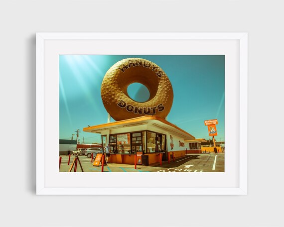 Randy's Donuts - Los Angeles Iconic Photography, Wall Art Print