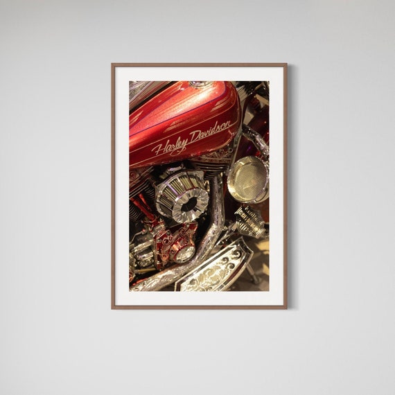 Harley Davidson Photography, Motorcycle Print, Motorcycle Wall Art