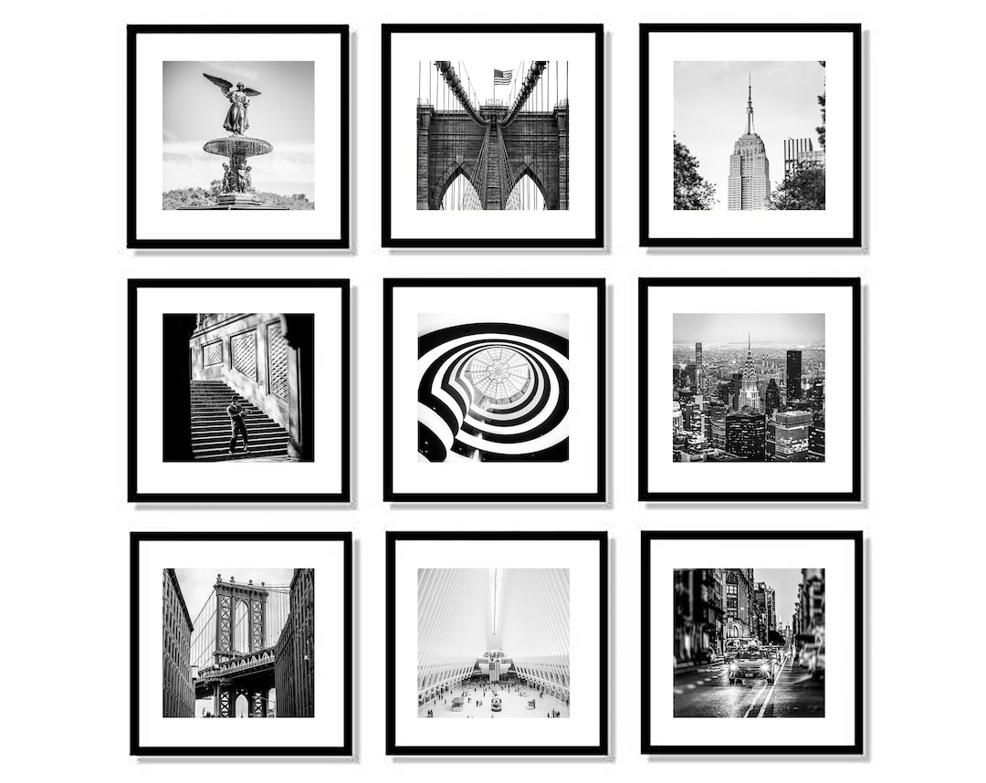 New York City Gallery Wall, New York Wall Art Set, NYC Photo Prints