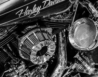 Harley Davidson Photography, Motorcycle Print, Motorcycle Wall Art